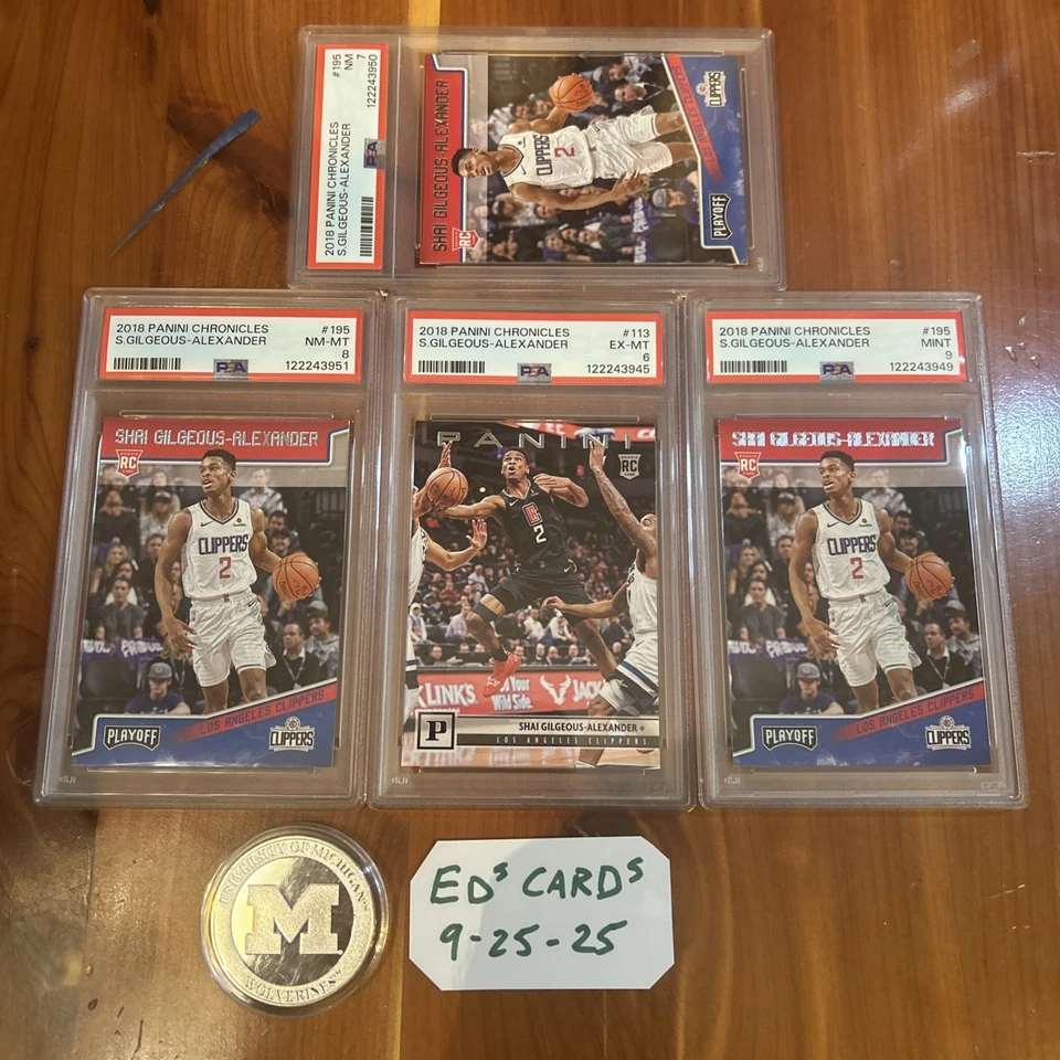 Panini Chronicles Playoff Shai Gilgeous-Alexander #195 2018-19 - Imagem 1 de 1