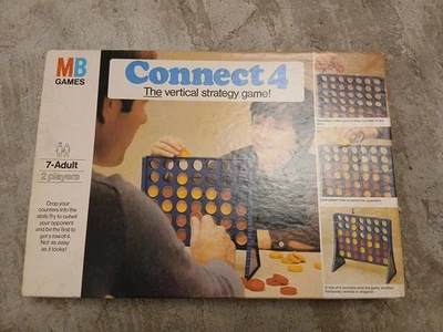 Vintage 1970s Connect 4 MB Games Strategy Board Game Complete VGC - Image 1 of 2