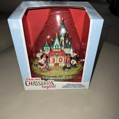 Nuevo en caja Nuevo Calendario de Cuenta Regresiva de Navidad Disney Castillo de Mickey Minnie Mouse Estatuilla Foto 1 de 4