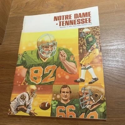 1978 Notre Dame Fighting Irish vs. Tennessee Volunteers Football Program 🏈 - Image 1 of 4