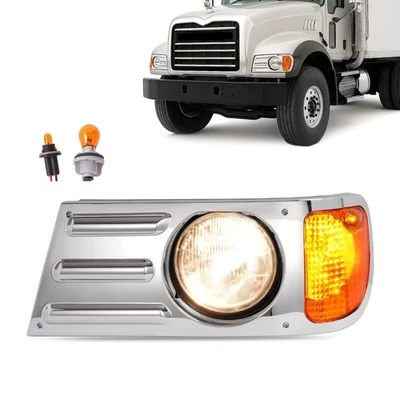 Bisel de luz de esquina lateral del conductor para camión Mack Granite CV713 #2M0534AM Foto 1 de 4