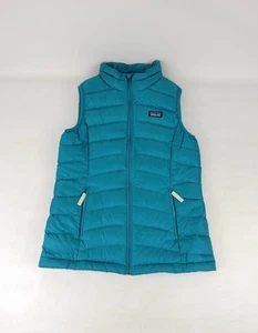 Patagonia Girls Down Sweater Puffer Vest Teal Size Large - Picture 1 of 6