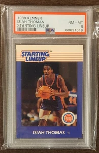 1988 Kenner Starting Lineup Basketball Isiah Thomas PSA 8 NM-MT Pistons HOF - Bild 1 von 2