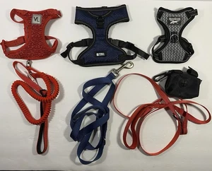 Lot Of 3 X-SMALL Dog Harness And Leashes 🦮 - Picture 1 of 4