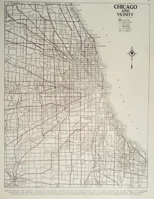 Vintage 1940 OLD World War WWII World Atlas City Map Chicago, IL, Illinois L@@K! - Image 1 of 4