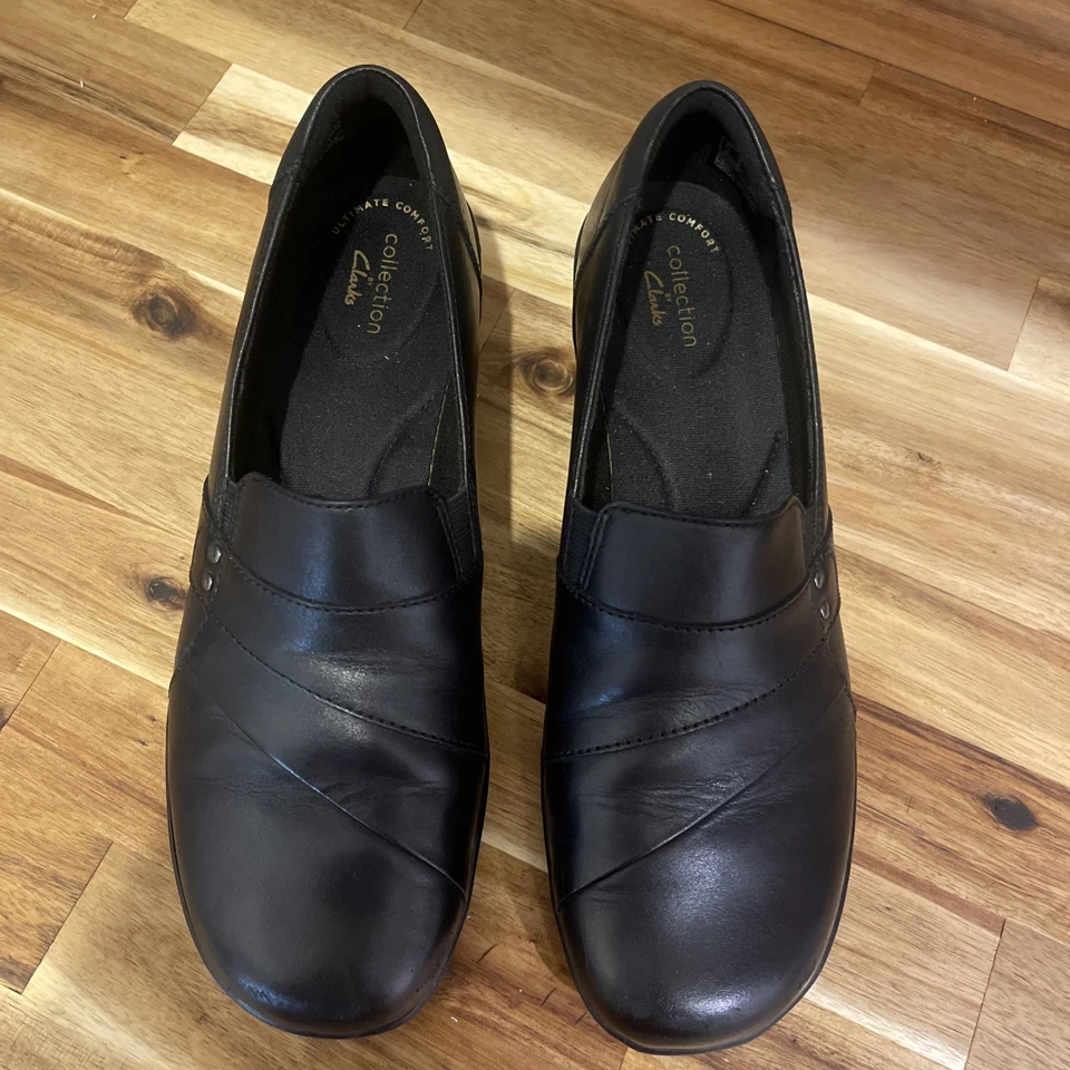 Clarks Womens Shoes - 9 Regular Black  - Image 1 of 4