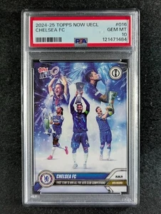 2024-25 Topps Now UEFA CHELSEA FC First Team To Win All Five UEFA Club PSA 10 - Picture 1 of 4