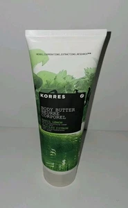 New! Korres Body Butter Basil Lemon Moisturizer Full Size 7.95 Fl..Oz.  - Picture 1 of 3