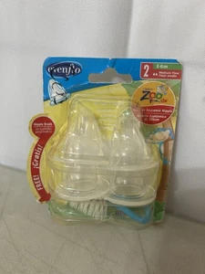 New Vintage Evenflo Baby Bottle Nipples Zoo Friends Anatomic Shape - Picture 1 of 4