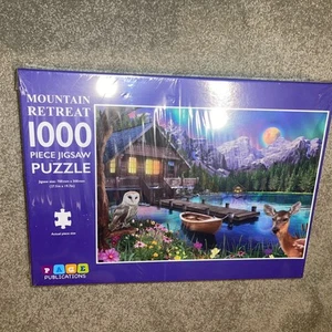 PAGE Publications Jigsaw Puzzle Mountain Retreat 1000 Pieces New In Sealed Box  - Picture 1 of 3