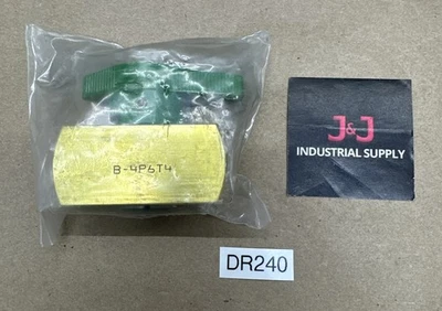 Nupro B-4P6T4 Manual Brass Plug Valve 1/4” NPT || NNB- FAST SHIPPED & WARRANTY! - Image 1 of 3