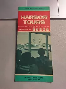 1964 Norfolf Portsmouth Virginia Harbor Tours Travel Brochure - Picture 1 of 3