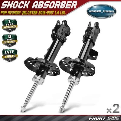 2x Front Driver & Passenger Strut Shock Absorber for Hyundai Veloster 2013-2017 - Image 1 of 4