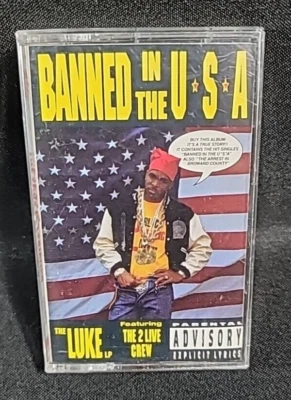 The Luke LP Ft. The 2 Live Crew Banned In The USA (Cassette 1990) Rap Hip Hop - Image 1 of 4