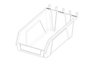 10 x Slatbox Pegboard Bin/Tubs- HobiBox Large - Picture 1 of 3