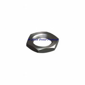 Panel Nut, 9/16" Nut 7/16"-32, Hex Brass Thick Bright Nickel Plated Jam Nuts PK1 - Picture 1 of 2