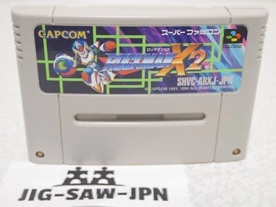 Nintendo Capcom RockMan X2  MegaMan Super Famicom SFC SNEC Tested from Japan - Image 1 of 4