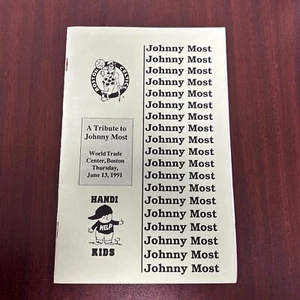 A Tribute to Johnny Most Program June 13 1991 Boston Celtics Announcer - Picture 1 of 3