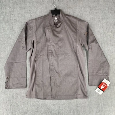 Chef Works Men’s Hartford Chef Coat Jacket Brown Size Small - Image 1 of 4