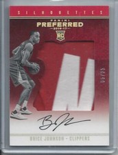 BRICE JOHNSON 2016-17 PANINI PREFERRED SILHOUETTE GOLD PATCH AUTO RC #D 5/25
