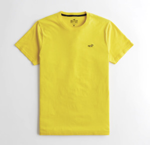 Hollister Men's Short Sleeve Crew Neck Must-Have Tee Logo T-Shirt