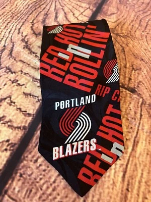 Corbata de Colección Portland Trail Blazers NBA Rip City RM Ralph Marlin Años 90 Foto 1 de 3