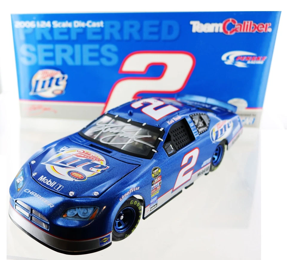 Kurt Busch Miller Lite 2006 Dodge 1-24th scale Diecast.  Autographed. - Image 1 of 1