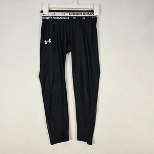 Under Armour Girls HeatGear Armour Ankle Crop Leggings, Youth MEDIUM - Picture 1 of 10