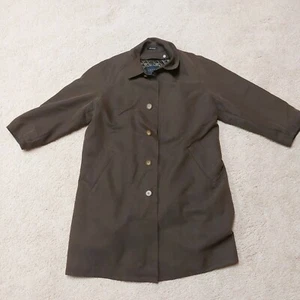 Sanyo New York Men's Trench Rain Coat w/ Button-in Liner Brown/Brown S-38 - Picture 1 of 12