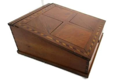 Antique French Hand Made Pine Wood Desk Counter Top Writing Slope Inlay Gorgeous - Image 1 of 4