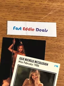 PLAYBOY 1994 JULIE MICHELLE MCCULLOUGH COLLECTOR CARD 98 MISS FEBRUARY 1986 - Bild 1 von 1