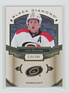 JEFF SKINNER 2016-17 UD BLACK DIAMOND - BASE 219/249  #BDB-JS  HURRICANES - Picture 1 of 2