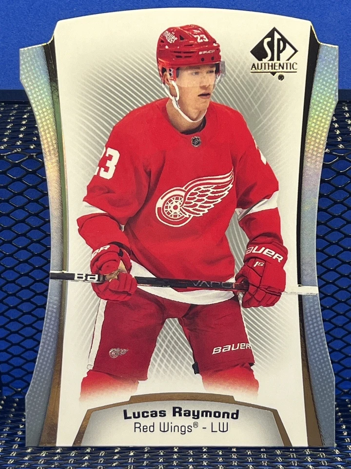 2021-22 SP Authentic LUCAS RAYMOND Detroit Red Wings Die-Cut DC-2 - Image 1 of 2