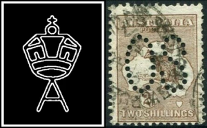 1913 Australia 2/- Primera marca de agua marrón estampilla canguro sistema operativo grande bueno a fino usado - Imagen 1 de 1