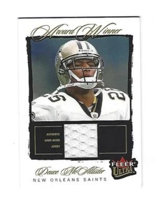 Deuce McAllister 2003 Fleer Ultra Award Winner Jersey Card, #AW/DM. - Picture 1 of 2