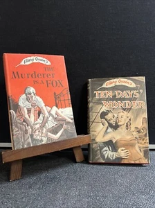 Ellery Queen's Ten Days' Wonder, & The Murderer Is A Fix,  DJ, Book Club , 1948 - Picture 1 of 24