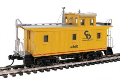 Walthers-HO-#103459   DM&IR Class G2 Wood Caboose - Chesapeake & Ohio #A560 - Image 1 of 4