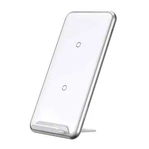 BASEUS Three-coil Wireless Charging Pad with Stand (White or Black) - Picture 1 of 6