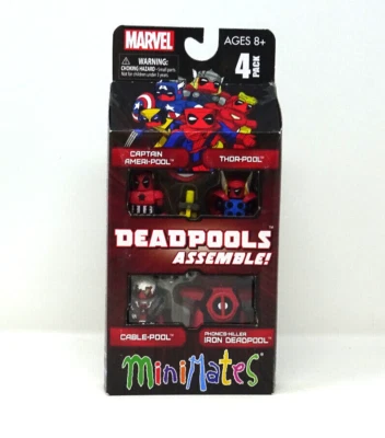 Figura MARVEL MiniMates SDCC DEADPOOL Montar CABLE CAPITÁN IRON THOR Foto 1 de 4