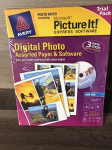 Avery Digital Photo Assorted Paper & Software (Microsoft Picture It!) - Afbeelding 1 van 2