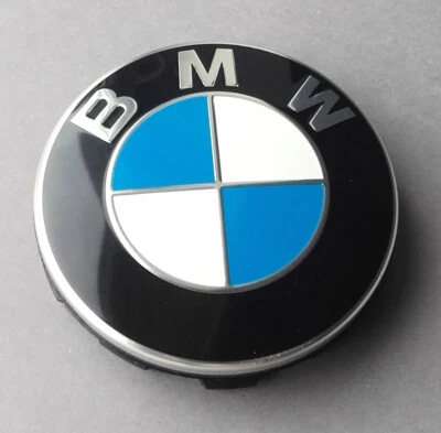 Alliage Moyeu Roue Centre Casquette 68mm BMW Logo Bleu et Blanc 36136783536