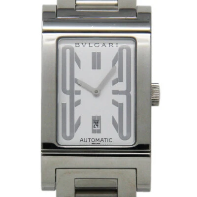 Bvlgari Bulgari RT45S Rettangolo Stainless Steel Silver Automatic 2YRWARNTY #588 - Image 1 of 4