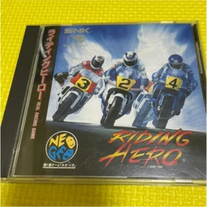 SNK Riding Hero Neo Geo CD Racing Japanese Retro Game Used Shipping from Japan - Picture 1 of 12
