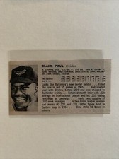 Paul Blair 1966 Dell Magazine Oddball Panel Baltimore Orioles