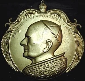 PAPAL STATES (PAOLO VI) Medal <200x210 mm./gr.400> - Imagen 1 de 6