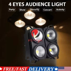 400W COB LED Par Light DMX Stage DJ Par Can Light Audience Blinder Spot Light US - Picture 1 of 10