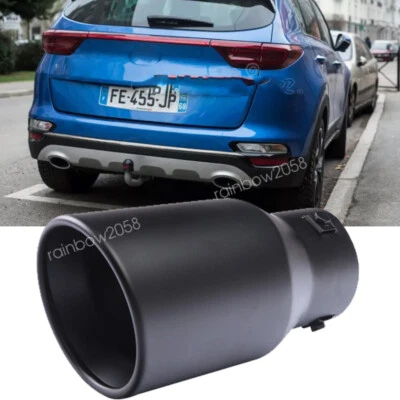 Stainless Steel Car Exhaust Pipe Tip Rear Tail Muffler Black For Kia Foto 1 de 4