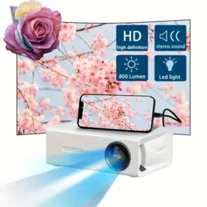Portable HD Projector, Mini Home Theater Projector; USB, SD Card, Mobile Phone - Picture 1 of 3