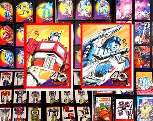 TRANSFORMERS 40TH ANNIVERSARY CARD SET W/FOIL, SIGNED, ART CARDS & MORE DYNAMITE - Picture 1 of 19