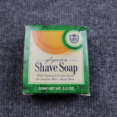 Van Der Hagen Glycerin Shave Soap 2.5 Oz Vitamin E Oat Extract Sensitive Skin - Image 1 of 4